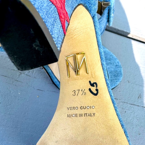 Tamara Mellon Woman’s Sandals Blue Size 7.5 - Picture 9 of 11